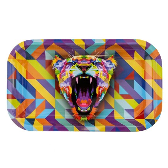 Puff Puff Pass Rolling Tray - Lioness - Medium